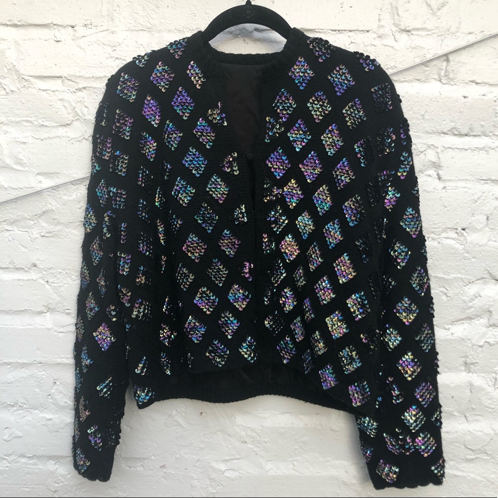 Fab 80s Sequin Cardigan 💎